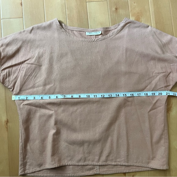 Two Fold Clothing Krissy Tee in Dusty Rose - Picture 10 of 11